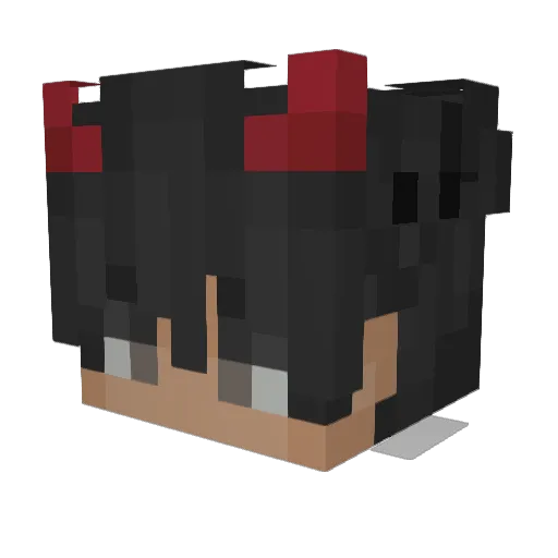 kport5 Minecraft avatar head, 3D render