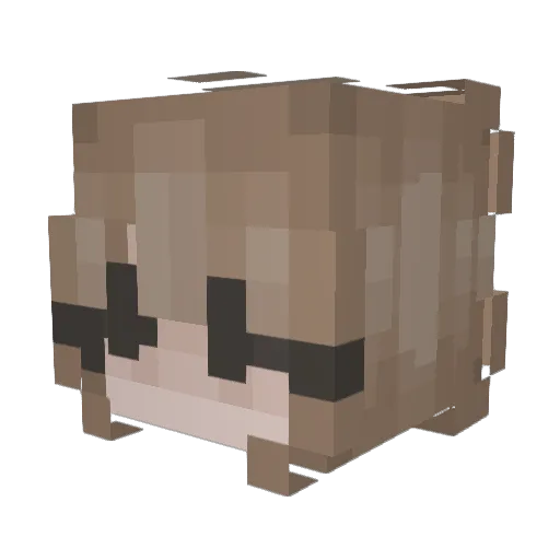 kprovoost Minecraft avatar head, 3D render