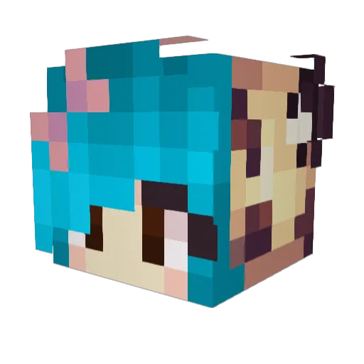 kqbriannavf Minecraft avatar head, 3D render
