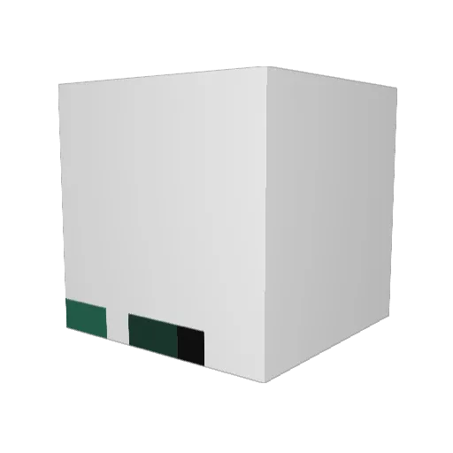 kqidan Minecraft avatar head, 3D render