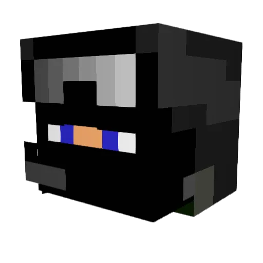 kqile3e Minecraft avatar head, 3D render