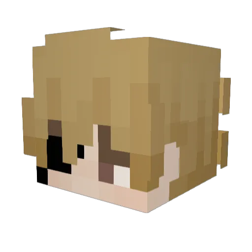 kqliyah Minecraft avatar head, 3D render