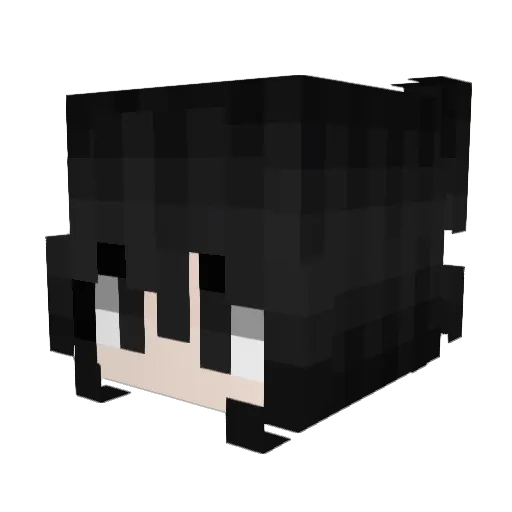 kqmiii Minecraft avatar head, 3D render