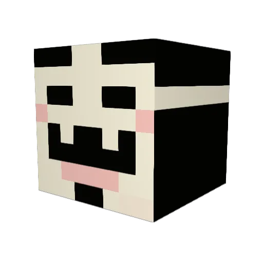 kqniix Minecraft avatar head, 3D render