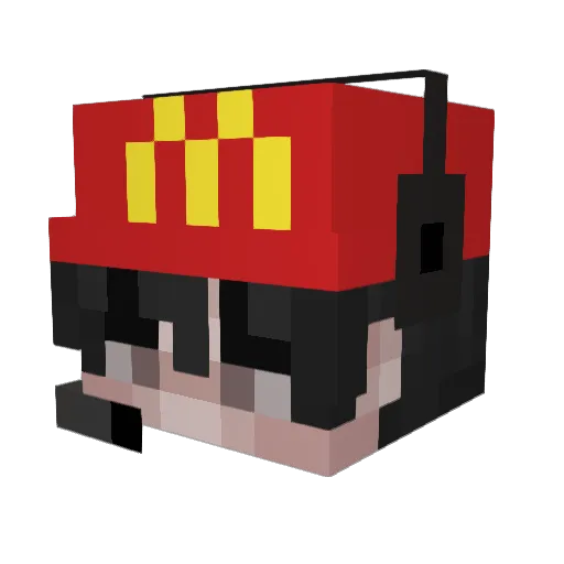 kqrema Minecraft avatar head, 3D render