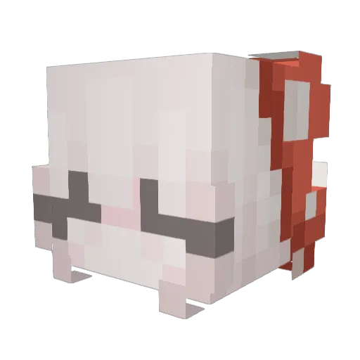 kqtara Minecraft avatar head, 3D render