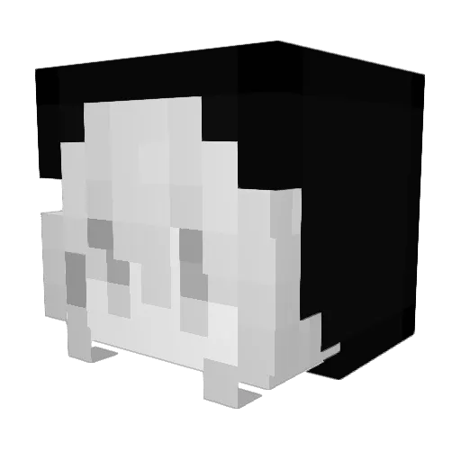 kqzxt Minecraft avatar head, 3D render