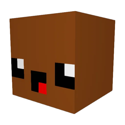 kr0ky1 Minecraft avatar head, 3D render