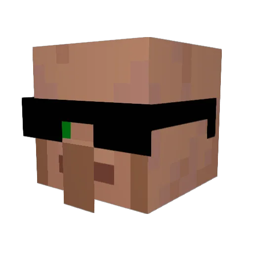 kr1cker Minecraft avatar head, 3D render