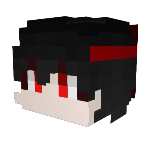 kr1spi Minecraft avatar head, 3D render