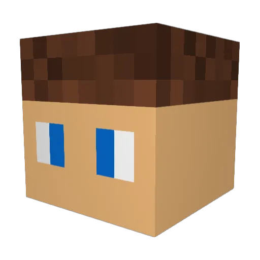 kr1stooo Minecraft avatar head, 3D render