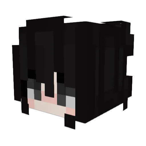 kr4v Minecraft avatar head, 3D render