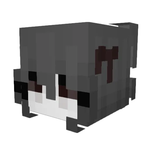 kr7me Minecraft avatar head, 3D render