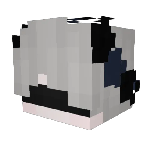 krOmiKsSs Minecraft avatar head, 3D render