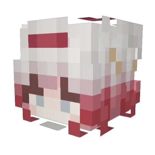 kr_Yveltal Minecraft avatar head, 3D render