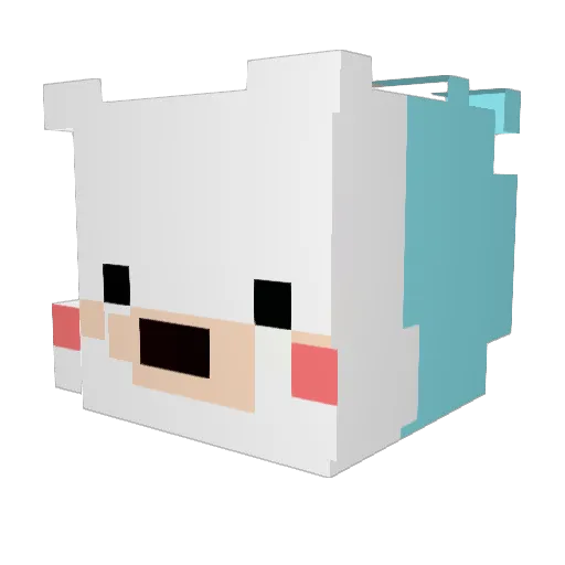 kr__Hiro__ Minecraft avatar head, 3D render