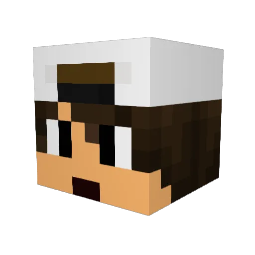 krabbenlakai Minecraft avatar head, 3D render
