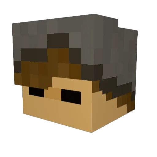 krabbit1993 Minecraft avatar head, 3D render
