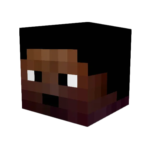 kradx123 Minecraft avatar head, 3D render