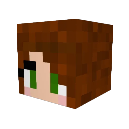 krae_nn Minecraft avatar head, 3D render