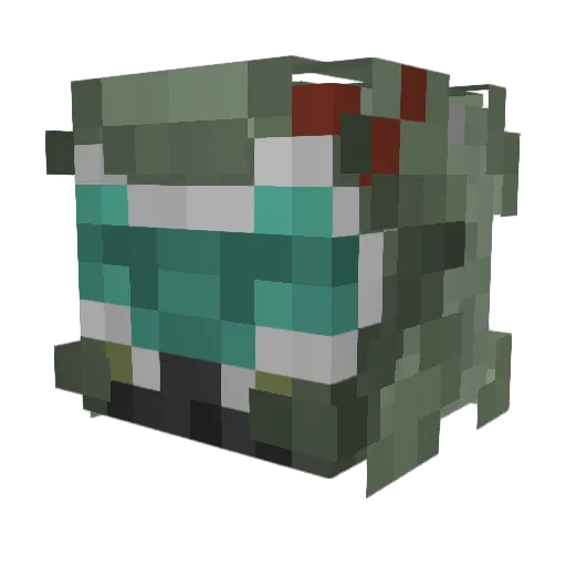 krafterman1 Minecraft avatar head, 3D render