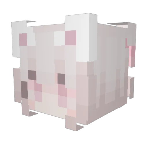kraftyyyyy Minecraft avatar head, 3D render