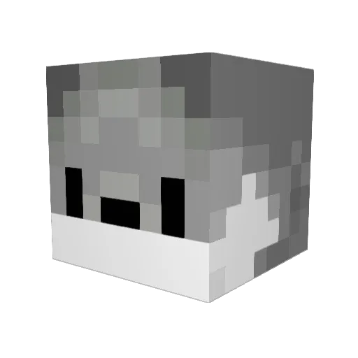krag014 Minecraft avatar head, 3D render