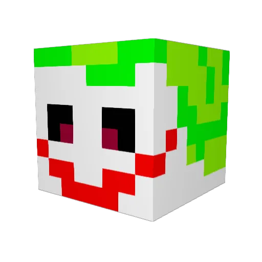kraix12 Minecraft avatar head, 3D render