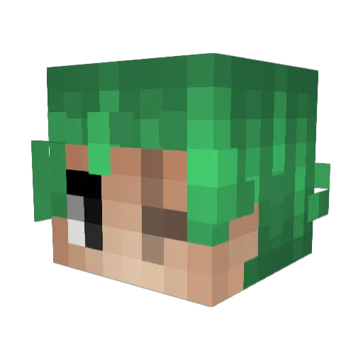 krakers0 Minecraft avatar head, 3D render