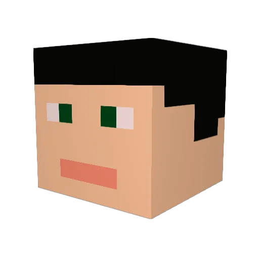 krakus13 Minecraft avatar head, 3D render