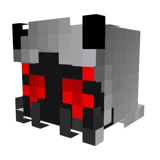 kraldan Minecraft avatar head, 3D render