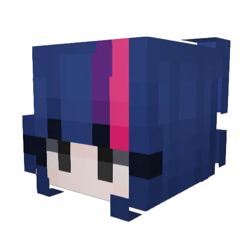 kraliceklarka Minecraft avatar head, 3D render