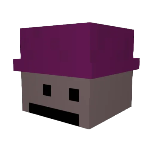 kralicekusacek Minecraft avatar head, 3D render