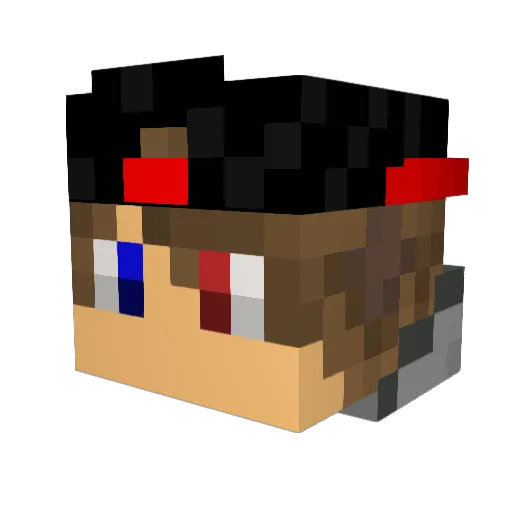 kram6464 Minecraft avatar head, 3D render