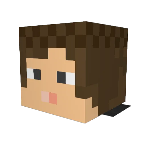 krambo233 Minecraft avatar head, 3D render