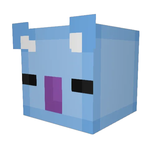 kramerr Minecraft avatar head, 3D render