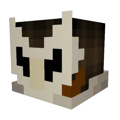 kraness Minecraft avatar head, 3D render
