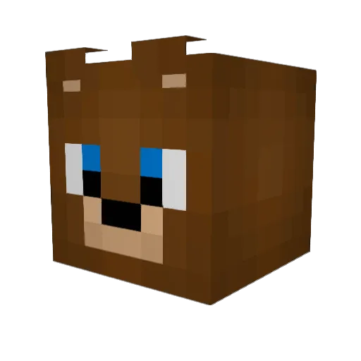 krankoful Minecraft avatar head, 3D render