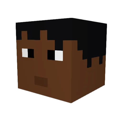 krankyttcm Minecraft avatar head, 3D render