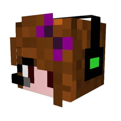 kranny92 Minecraft avatar head, 3D render