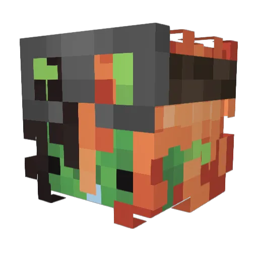 krapkaxxx Minecraft avatar head, 3D render