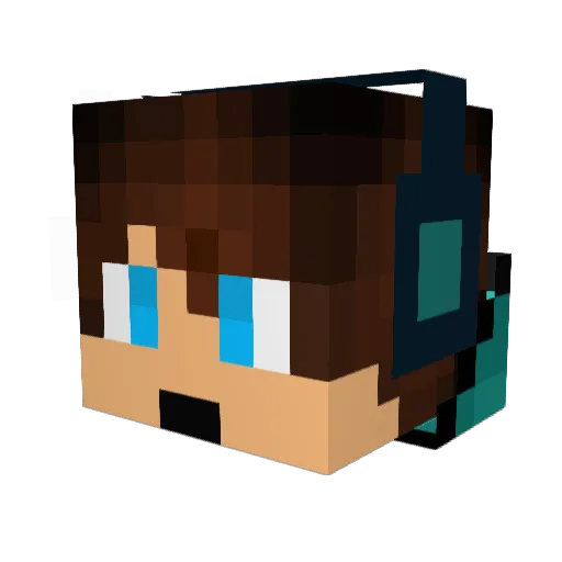 kraten01 Minecraft avatar head, 3D render