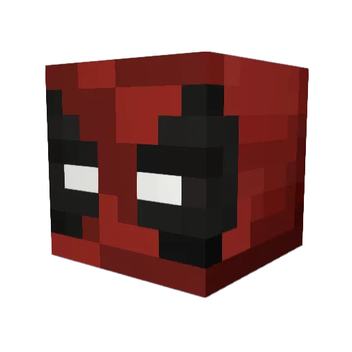 kratos124 Minecraft avatar head, 3D render