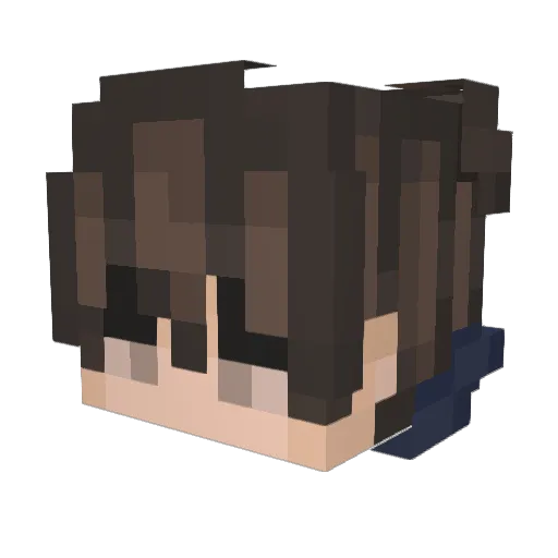 krauz14 Minecraft avatar head, 3D render