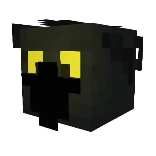 krawaz Minecraft avatar head, 3D render