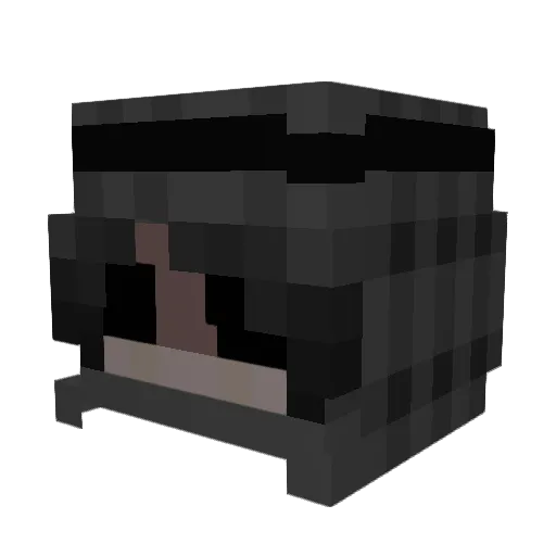 kraxiiy Minecraft avatar head, 3D render