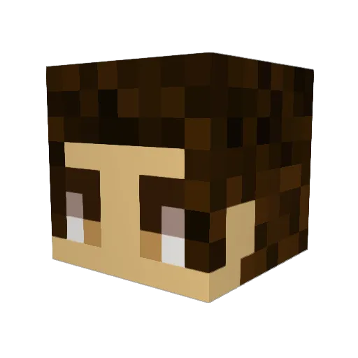 krazy08 Minecraft avatar head, 3D render
