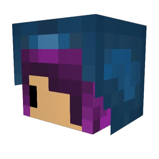 krazy_katy Minecraft avatar head, 3D render