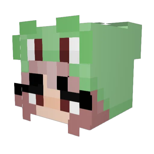 krb2206 Minecraft avatar head, 3D render