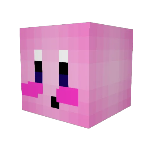 krby8888 Minecraft avatar head, 3D render